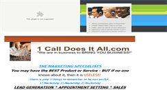 Desktop Screenshot of 1calldoesitall.com